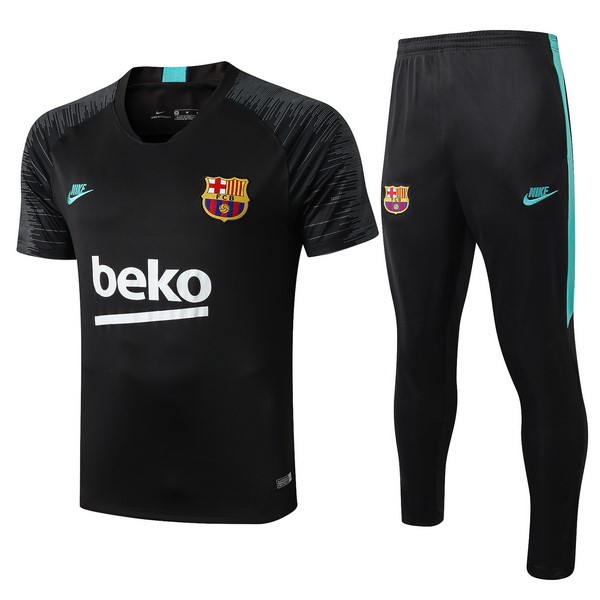 Entrenamiento Conjunto Completo Barcelona 2019/20 Negro Verde